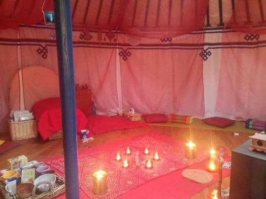 Tente rouge